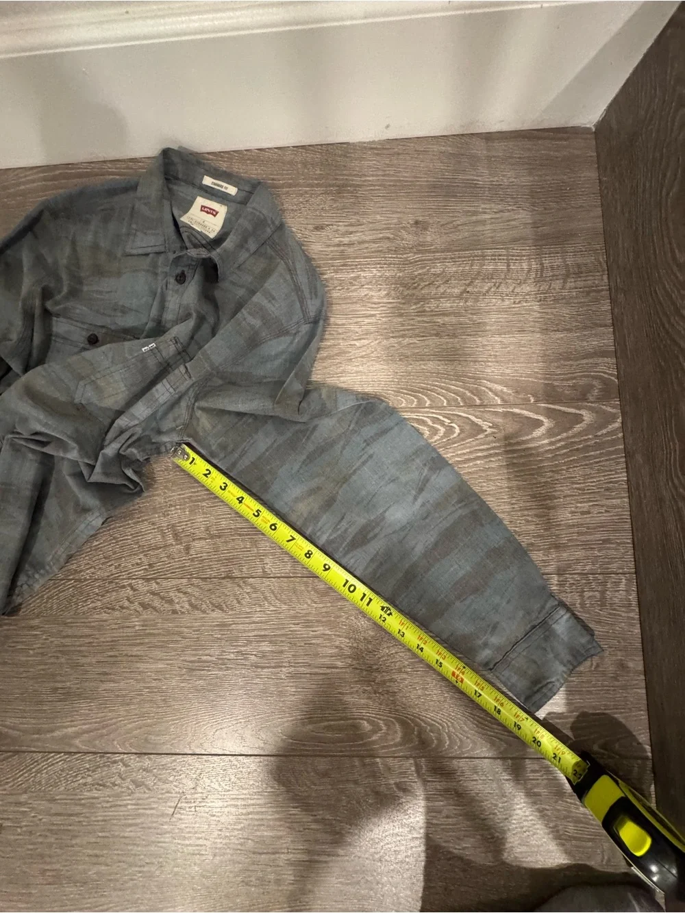Levi's Gray Blue Casual Button-Down Shirt